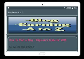 Blog Earning A to Z Guide screenshot 2