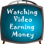 Watching Video Earning Money Zeichen