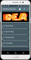 Top Blog Topic Ideas ภาพหน้าจอ 2