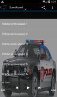 Полицейские звуки сирены постер