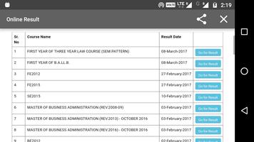 Pune University Results screenshot 1