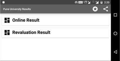 Pune University Results screenshot 2