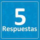 5 respuestas ไอคอน