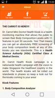 1 Schermata Dr. Carrot Health Kiosk