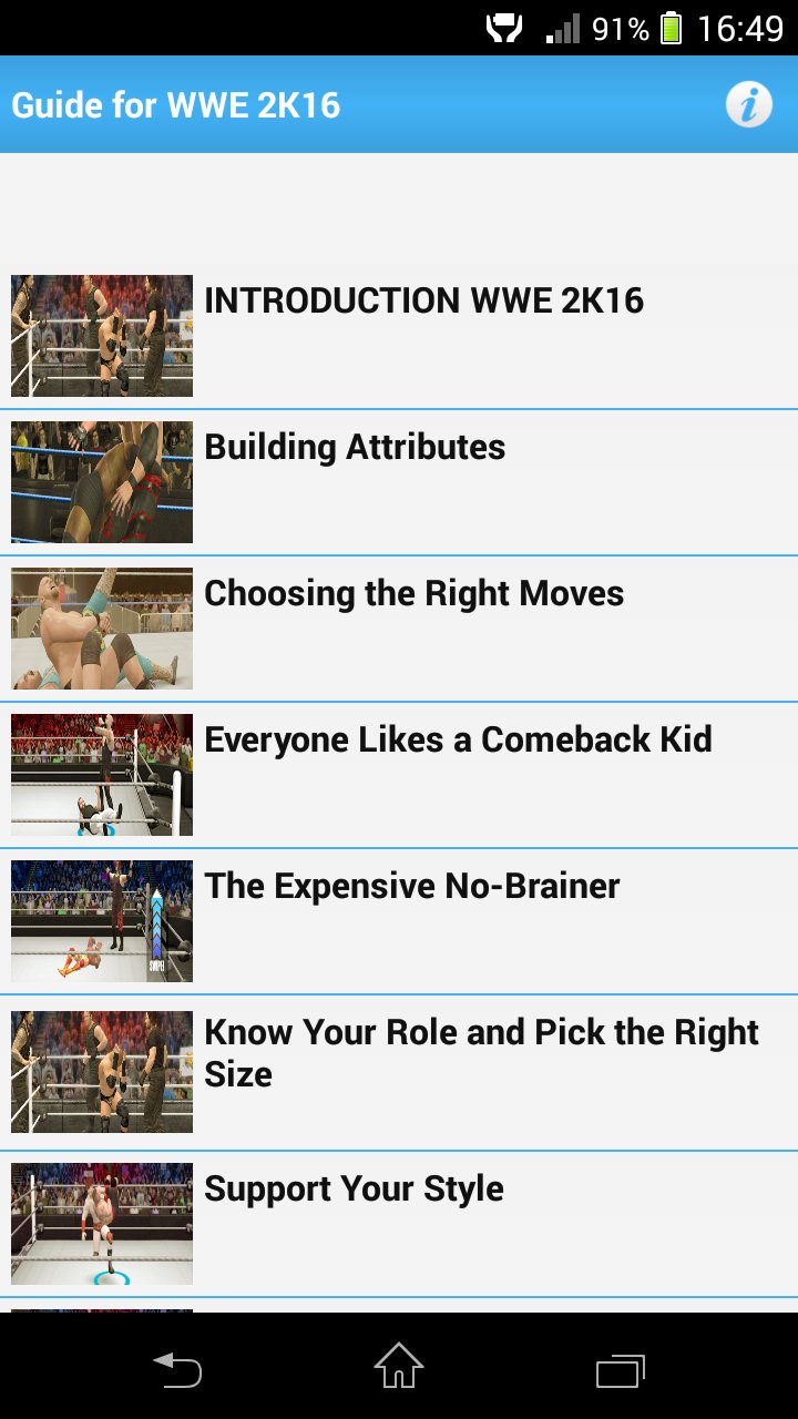 Guide For Wwe 2k16 Gameplay For Android Apk Download
