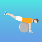 Exercise Ball Workout Training icône