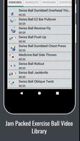Exercise Ball Workout Training capture d'écran 1