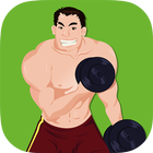 Men Dumbbell Strength Workout icône