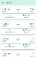 pédomètre / compter les calories capture d'écran 1