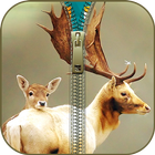 Deer Zipper-Verschluss Zeichen