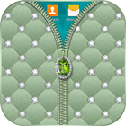 Diamant-Zipper-Verschluss Zeichen
