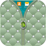 Diamant-Zipper-Verschluss Zeichen