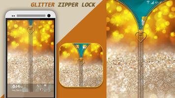 Glitter Zipper verrouillage Affiche