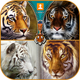 Tiger Zipper-Verschluss Zeichen