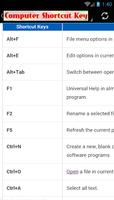 Computer Shortcut Keys ảnh chụp màn hình 1