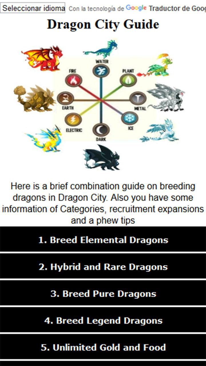 Breeding Guide For Dragon City For Android Apk Download