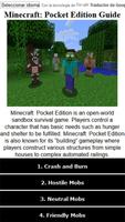 Guide for Minecraft Pocket Affiche