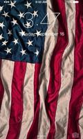 American Flag Wallpaper ポスター