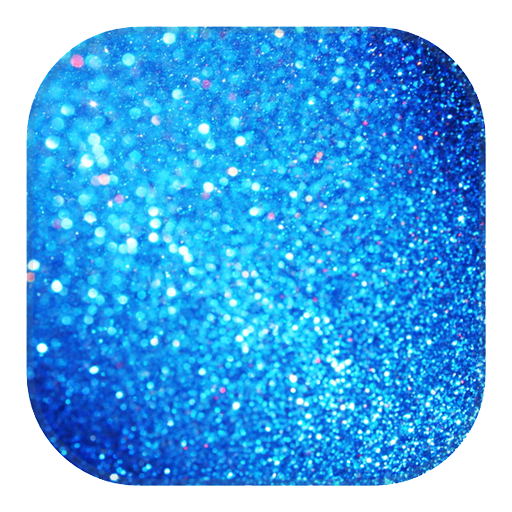 Blue Glitter Wallpaper