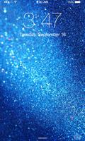 Blue Glitter Wallpaper постер