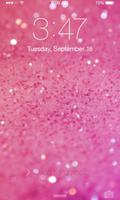 Pink Glitter Wallpaper Affiche