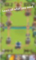 Guide for Clash Royale maps Affiche