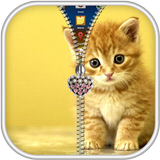 Cat Lock Screen Zipper icône