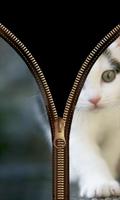 Cat Lock Screen Zipper 截图 1