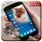 Cat In Phone- Cat walking On Screen Prank 2017 иконка