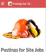 Postings for Site Jobs Affiche