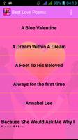 Best Love Poems plakat