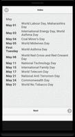 Important Days & Dates (India) 截圖 1