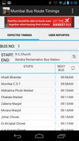 Mumbai BEST Bus Route Timings capture d'écran 1