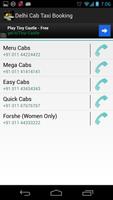 Delhi Cab Taxi Booking Affiche