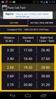 Poster Pune Cab Taxi Fare