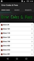 Error Codes & Fixes Plakat