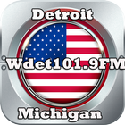 Wdet 101.9FM Radio Online Free icône