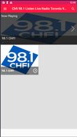 Chfi 98.1 Listen Live Radio Toronto 98.1 Chfi App постер