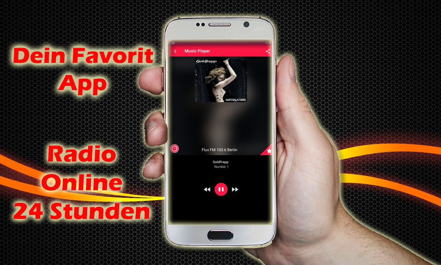 Flux FM Player Radio Deutschland 100.6 FluxFM App pour Android -  Téléchargez l'APK