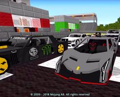 Cars in Minecraft Mod Affiche