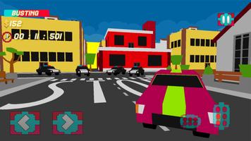 Police Chase 3D : Blocky Evade 포스터