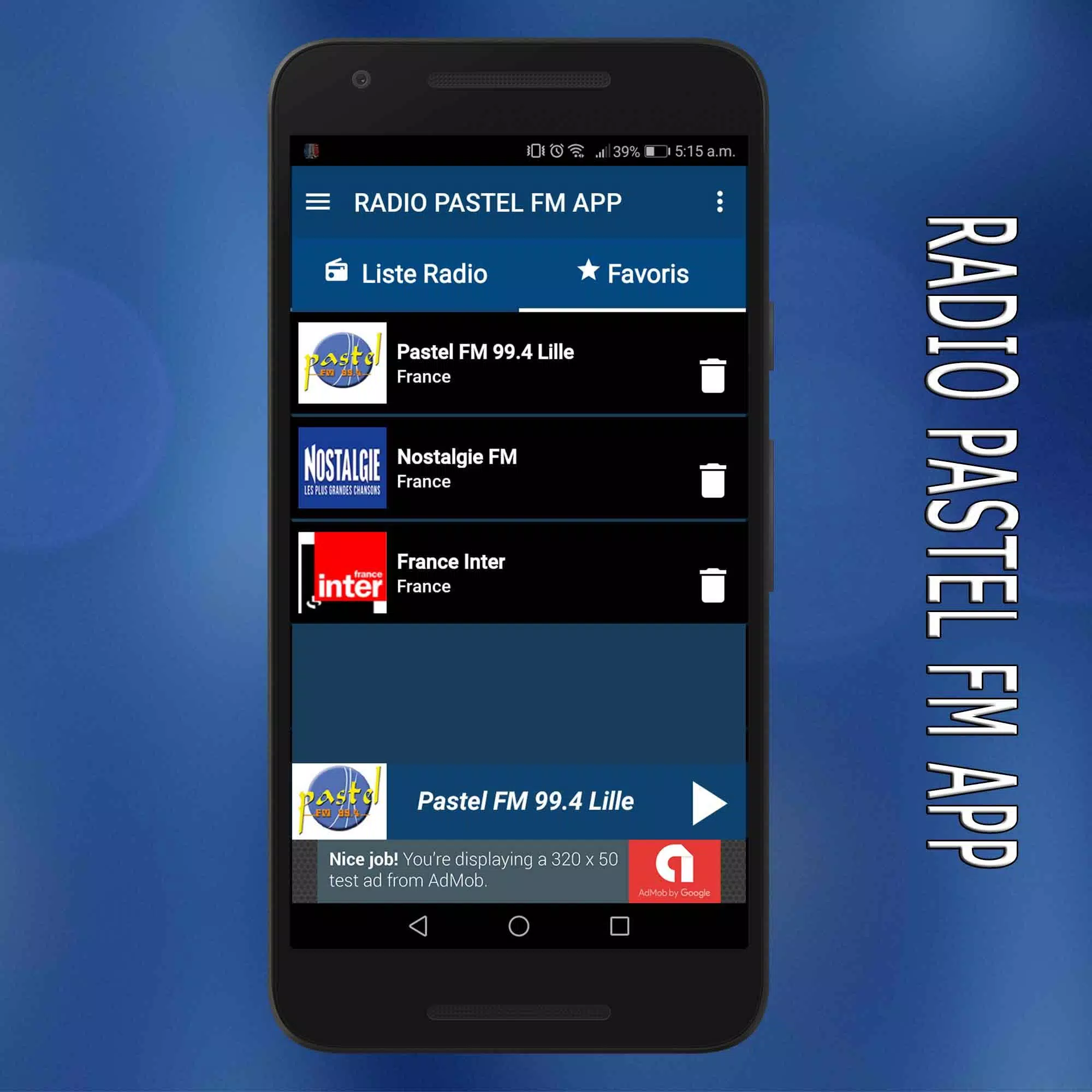 Android İndirme için pastel fm Lille:radio pastel fm Roubaix direct app APK