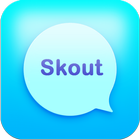 Messenger chat and Skout talk icône