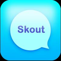 Messenger chat and Skout talk poster