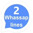 2 lines for whassap