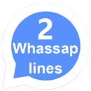2 lines for whassap APK