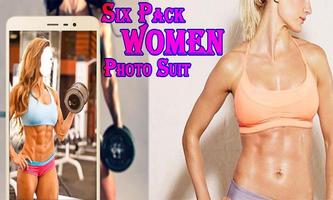 Woman Six Pack Photo Suit Plakat