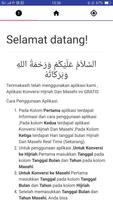 برنامه‌نما Konversi Hijriah dan Masehi عکس از صفحه