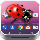 Ladybug on Phone joke icon