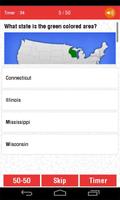 USA States and Capitals Quiz syot layar 3